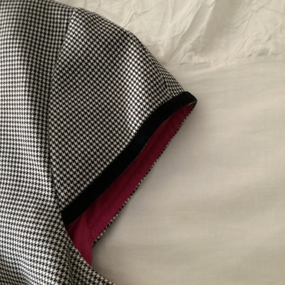 Anne Klein gingham check wool blend belted sheath size 10 dress - Picture 6 of 16